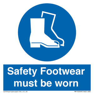 Safety Footwear must be worn